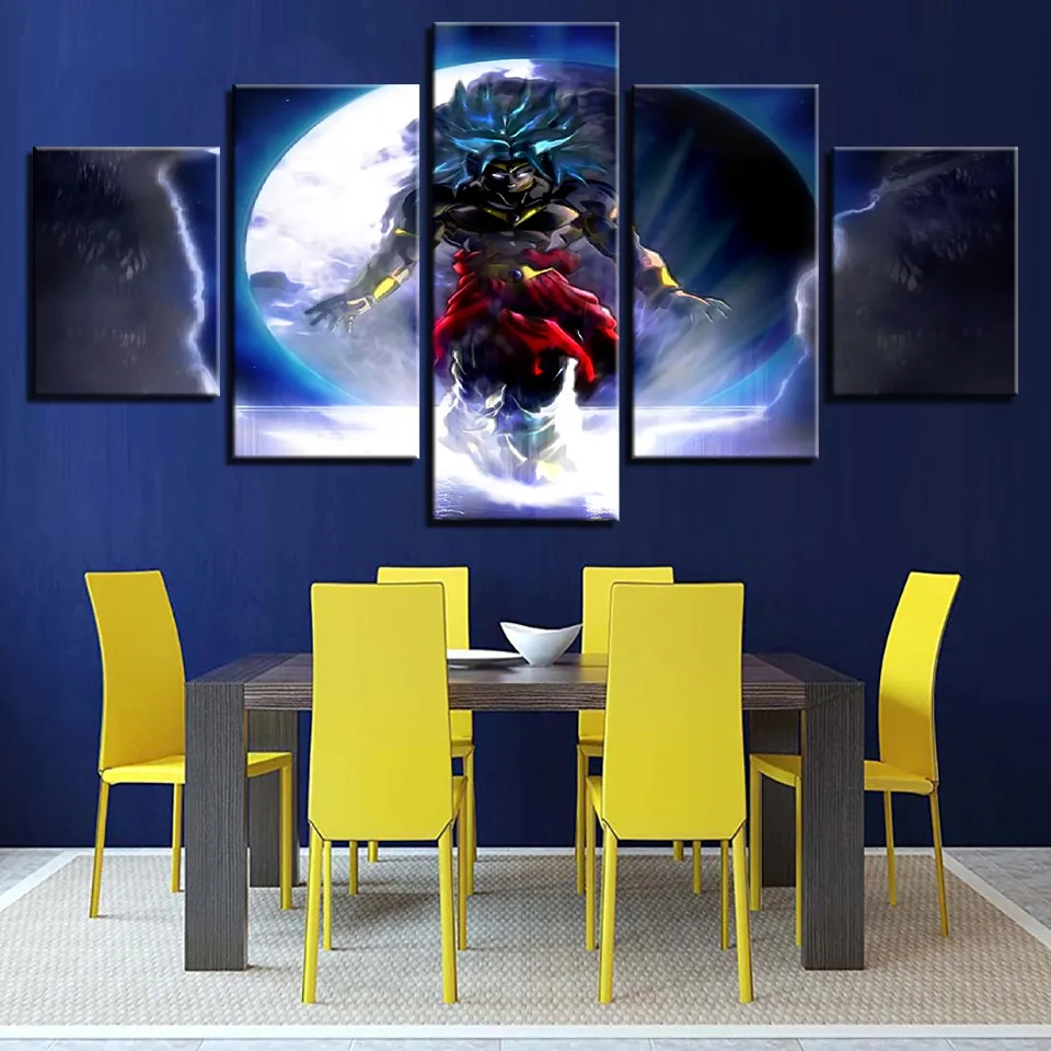 Дракон мяч плакат Настенные картинки для гостиной цветной рисунок искусство 5 шт.