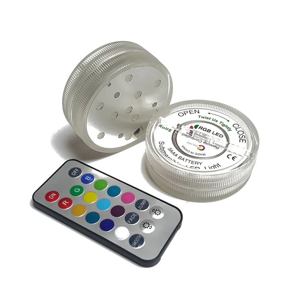 Погружной разноцветный светодиодный RGB светильник водонепроницаемый цветочный