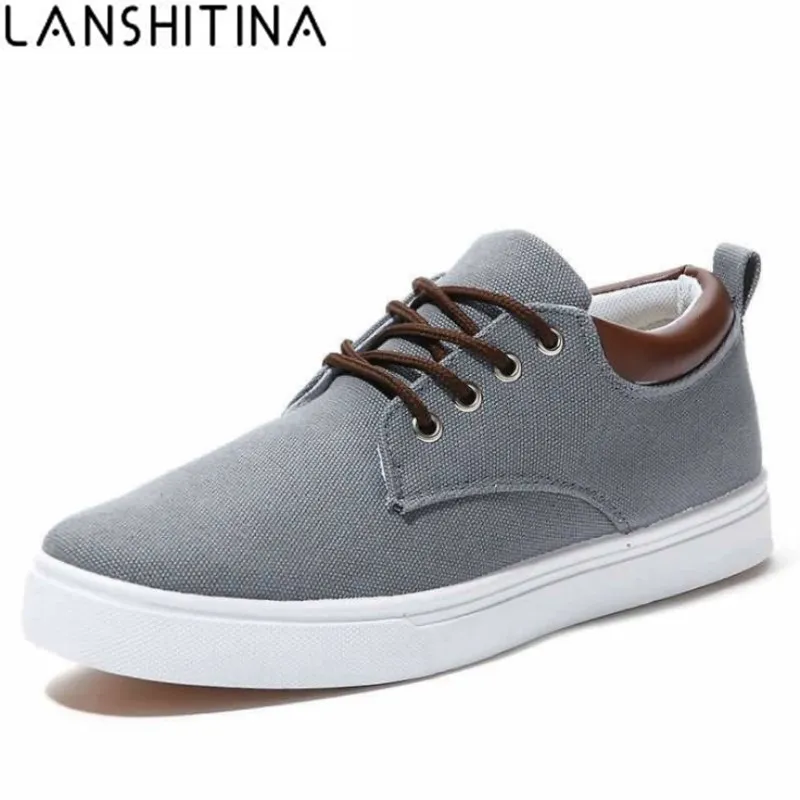 Лидер продаж Летняя мужская обувь Мужская парусиновая Обувь На Шнуровке Новинка