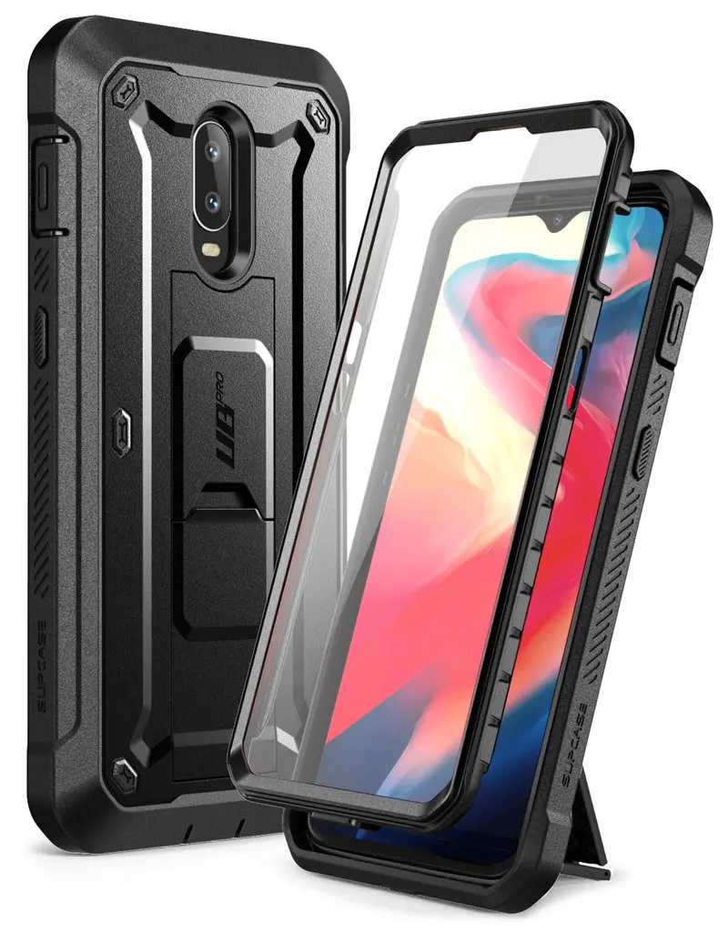 Black Для One Plus 7 Чехол SUP чехол UB Pro полный корпус прочная кобура крышка со встроенной защитной пленкой и подставкой для OnePlus 7 Чехол - Цвет: Black
