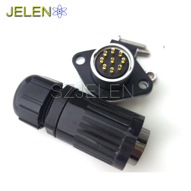 Водонепроницаемый 9-контактный разъем HE20 промышленный водонепроницаемый кабеля