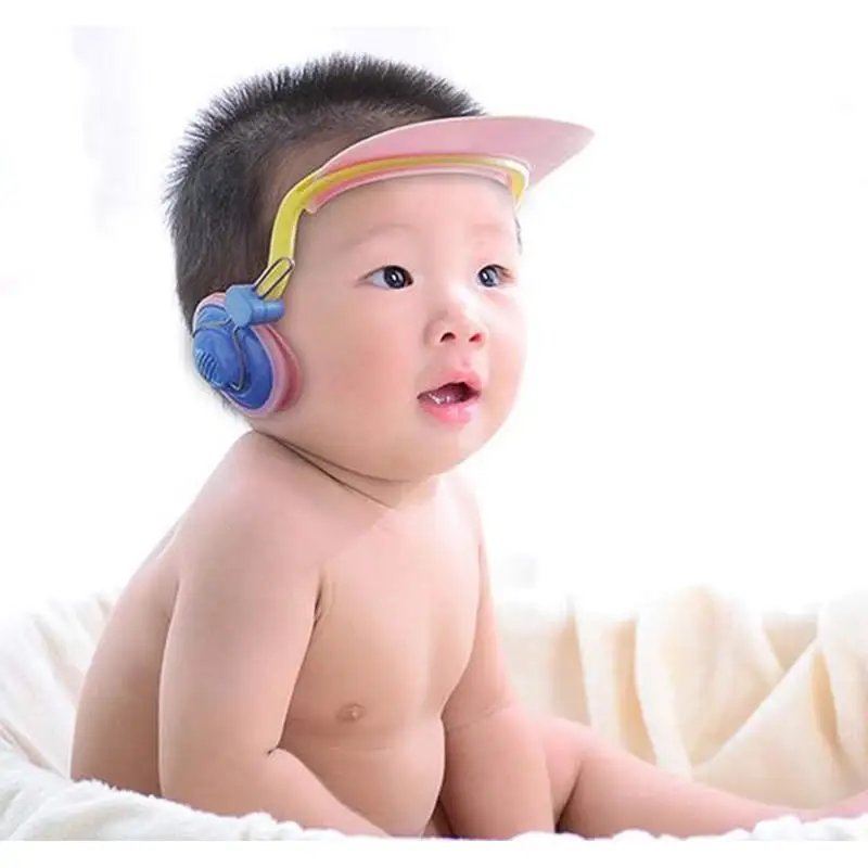 Baby Shower Кепки для детей всех возрастов шапочки ванной душа голову козырек воды