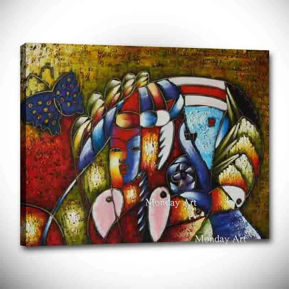 World famous Pure Hand Painted Picasso painting Picasso's abstract woman Hand-painting wholesale | Дом и сад