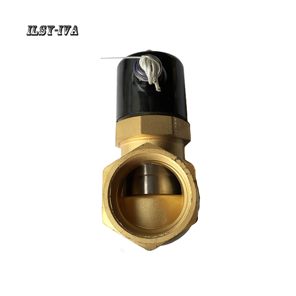 G2 &quotDN50 DC24V двухсторонний латунный нормально закрытый высокотемпературный