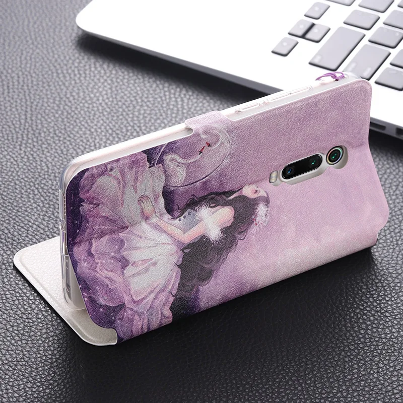Чехол-книжка для Xiaomi Redmi 7A из искусственной кожи с рисунком бумажником K20 Pro Mi 9T |