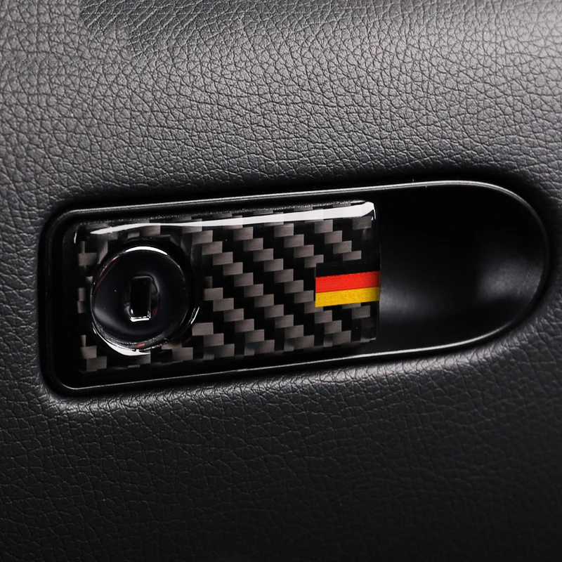Контейнер для хранения SRXTZM из углеродного волокна со стикерами Mercedes Benz класса C