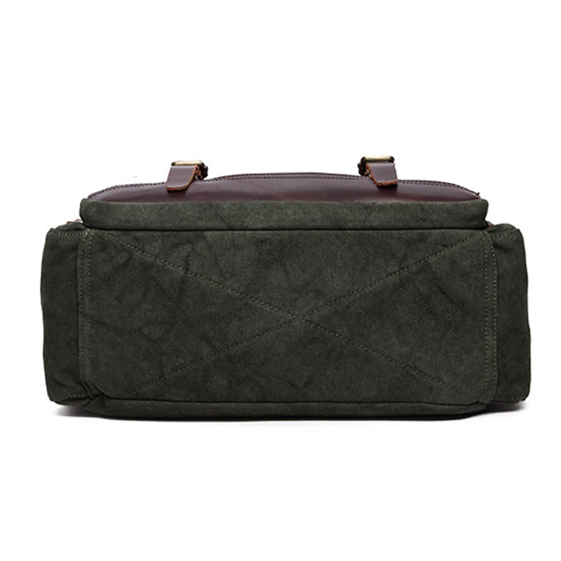 Мужская сумка через плечо из хлопчатобумажной ткани и кожи | Багаж сумки