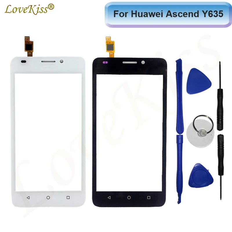 Сенсорная Передняя панель сенсорный экран датчик дигитайзер для Huawei Ascend Y635 L21 ЖК