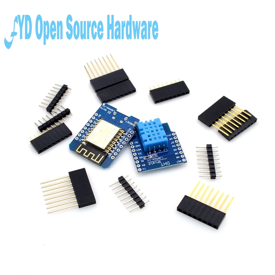 1 комплект ESP8266 D1 mini + DHT Shield DHT11 | Электронные компоненты и принадлежности