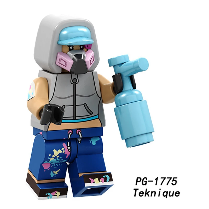 PG1775 Одна распродажа, строительные блоки, игра, Zoey Cuddle, Лидер команды, Tekni que, Хромовая фигурка Левиафана для детей, игрушки, PG8203 - Цвет: PG1775