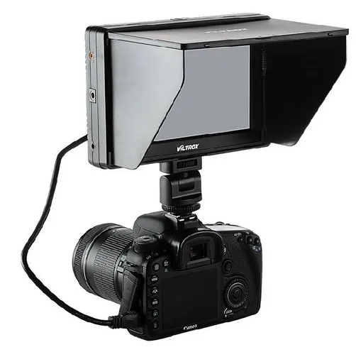 

Viltrox 7 ' DC-70 II clip-on Color TFT LCD Monitor HDMI AV Input 1024*600 per DSLR + NP-FM500H battery + battery charger
