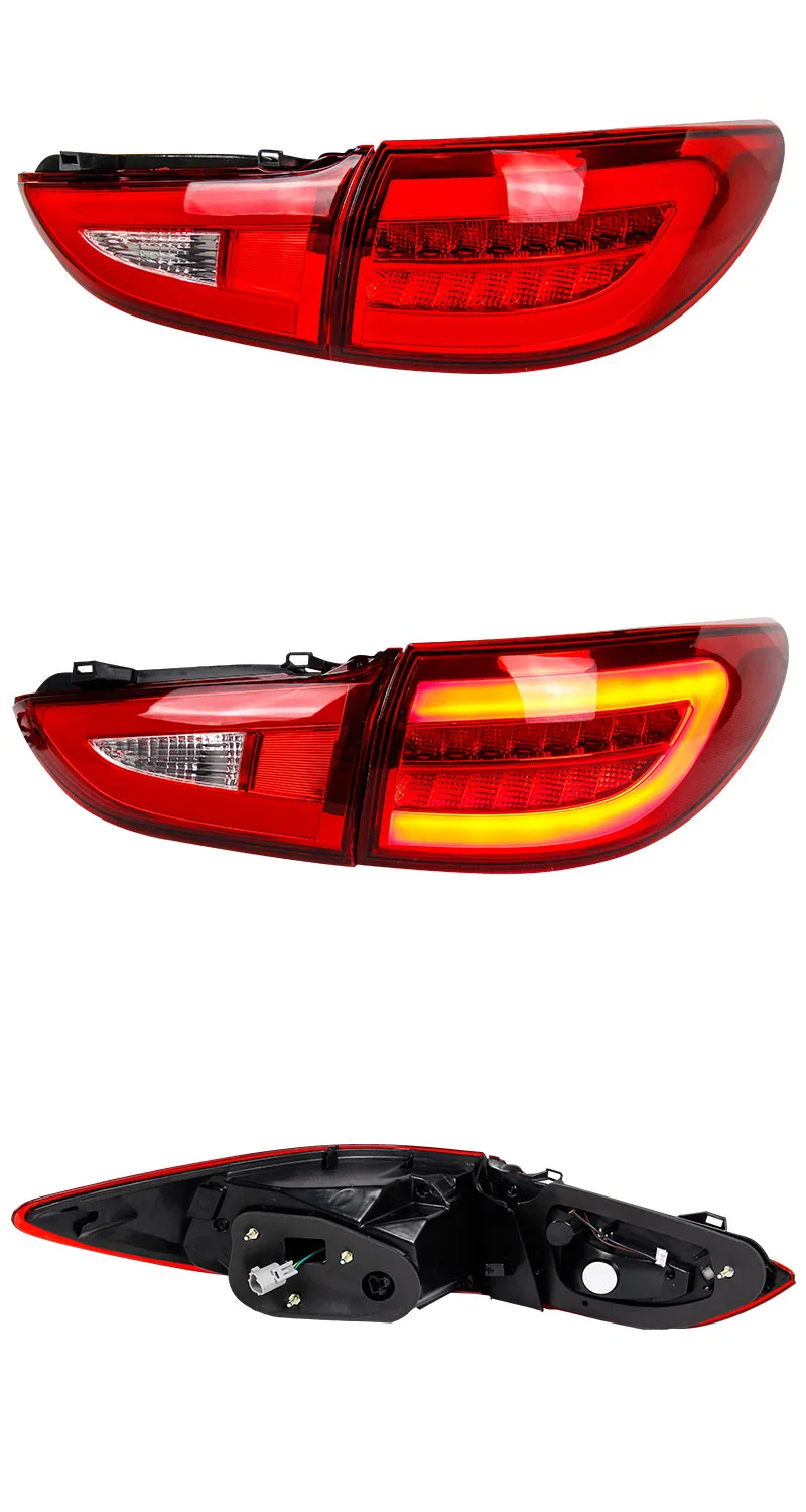 Car LED Tail Light Taillight For Mazda 6 Atenza 2013- Rear Running Light+ Brake Light+ Reverse Lamp+ Turn Signal Light