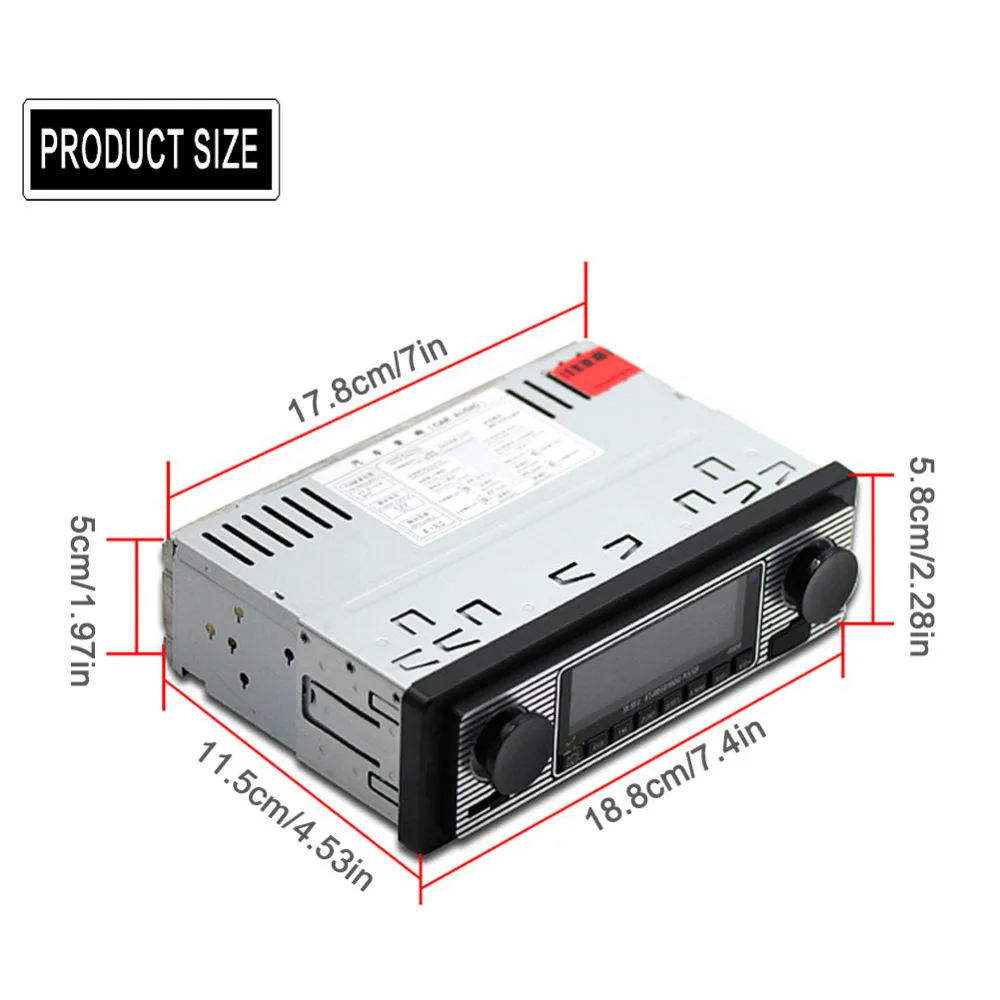 Автомагнитола 12 В стерео система с Bluetooth FM MP3 USB SD AUX Типоразмер 1 DIN|usb sd aux|fm mp3 usbsd aux |