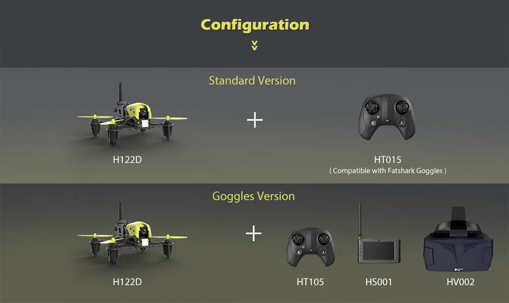 HUBSAN H122D X4 Рама Комплект Мини RC гоночный Дрон 5,8G FPV 720P HD камера без сердечника двигатели карбоновая рама микро Квадрокоптер
