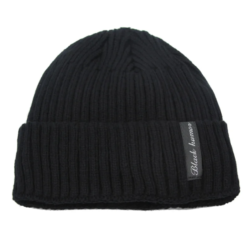 Xlamulu Мода Мужские шапки "Черепа" Вязаная шапка Зимние шапки для женщин Простые Теплые Мужские Горро Боне Кепки Утолщенные Солидные он.