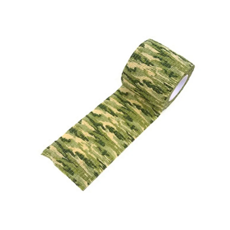 Green Camouflage 1 рулон самоклеющиеся Нетканые велосипедные наклейки камуфляжная обертка винтовка охотничья стрельба велосипедная лента Водонепроницаемая камуфляжная невидимая лента - Цвет: Green Camouflage