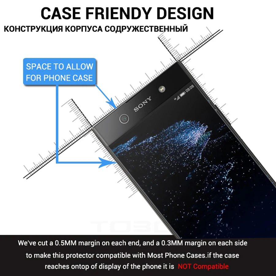 Закаленное стекло для sony Xperia XA1 XA2 XA3 Plus Ultra XZ4 защитная пленка протектор экрана Soni G3112 G3412 G3221 H4113 Чехол 9H