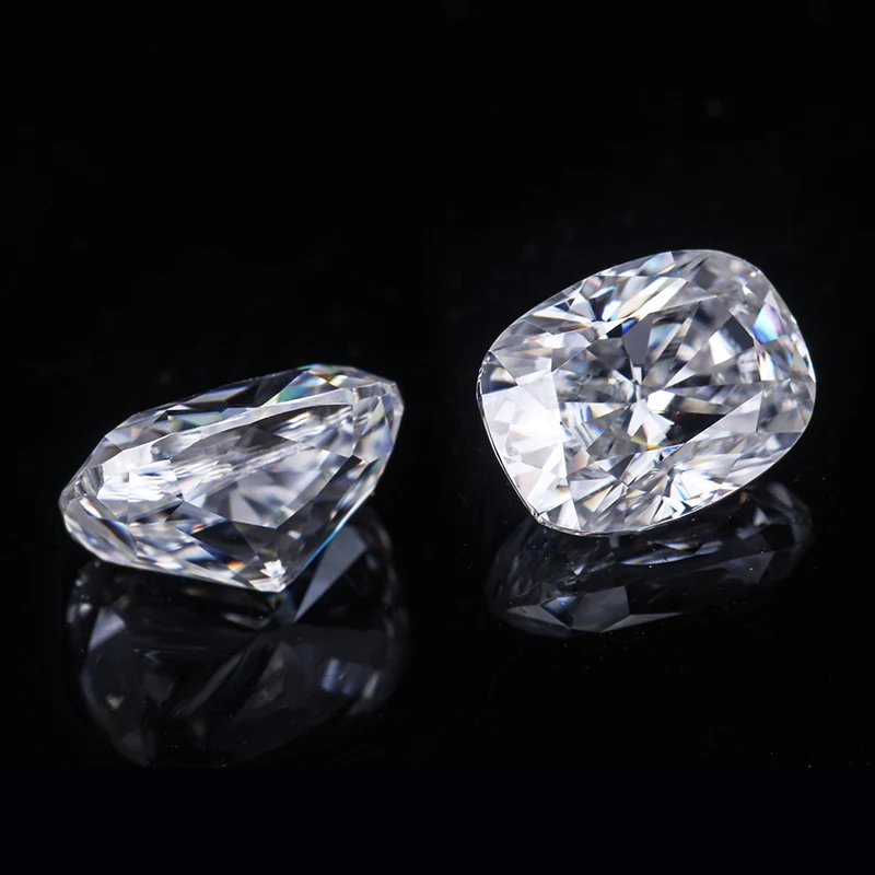 Подушка ice cut 6*8 мм EF color moissanite loose stone отличный порезной качественный тест