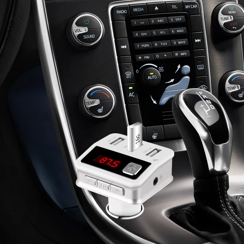 Портативный Bluetooth MP3 плеер с автомобильным зарядным устройством 12 в