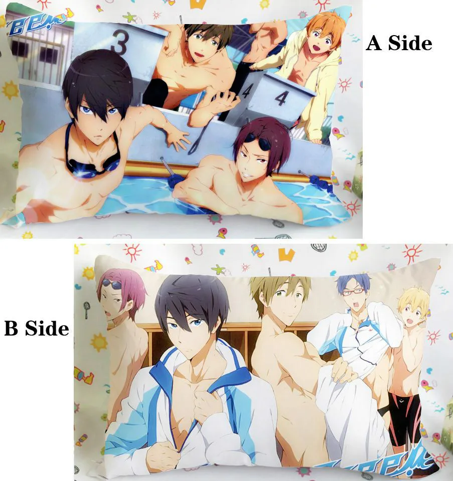 Бесплатно! Iwatobi Swim Club Haruka японское аниме милые наволочки 40х60см|pillow cover case|cover pillow