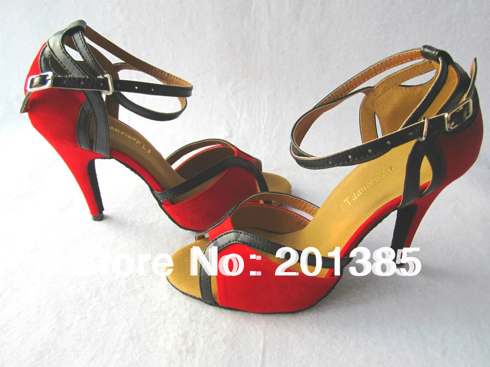 Wholesale Sexy Ladies Red Velvet LATIN Shoes Ballroom Dance Salsa Tango Size 4 4.5 5 5.5 6 6.5 7 7.5 8 8.5 9 9.5 10 | Спорт и