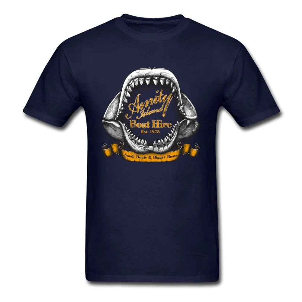 Amity Island Boat Hire T Shirt футболка винтажная история одежда для мужчин черная размера