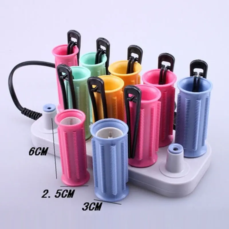 10 Pcs/Set Electric Magic Hair Curler Rollers Dry/Wet Bendy Roller Sticks Set Salon Styling Tools Hot Mdf | Красота и здоровье