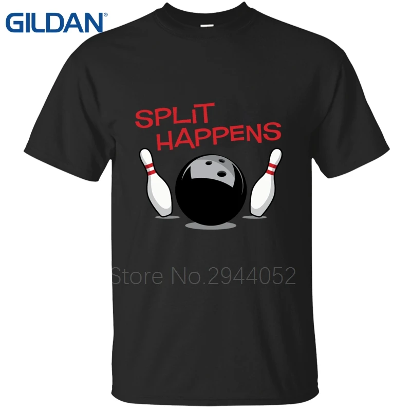 Split Happens | Bowlinger Team Bowler Pin Normal mens Purple tee shirts Game round Neck Hip t shirt shop sales online