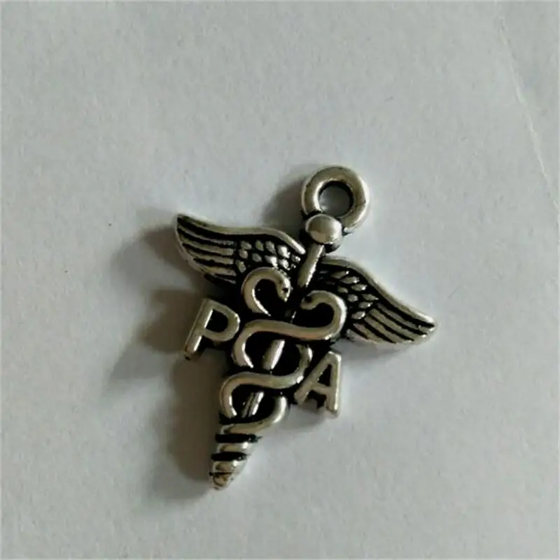 Подвеска Мой медицинский помощник молитвы античное серебряное покрытие