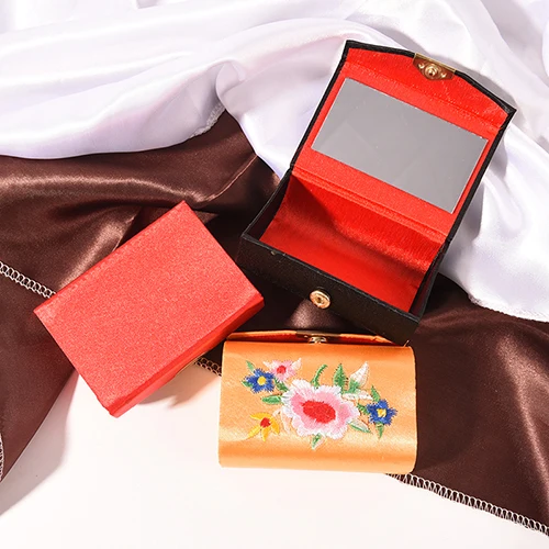 1 шт случайный цвет китайский стиль цветочный дизайн ретро чехол из вышитой парчи