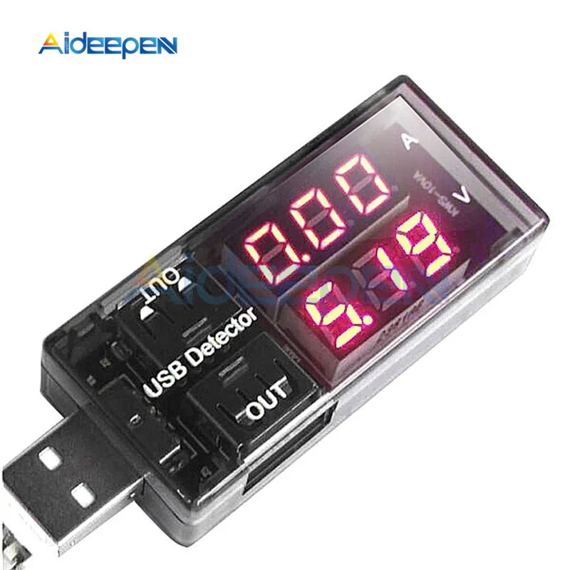 5V 2.5A Red Red USB электрическая мощность зарядный ток напряжение тестер ЖК-цифровой вольтметр Амперметр монитор доктор Вольтметр Амперметр двойной дисплей - Цвет: 5V 2.5A Red Red