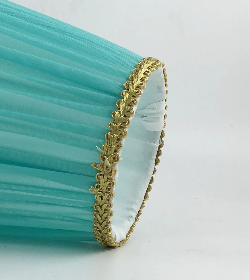 Диаметр 14 5 см новые светло голубой цвет цветной тканевый абажур для лампы