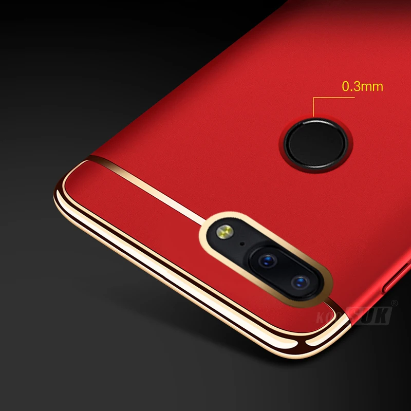 Oneplus 5 т чехол iOPCOOEM Роскошные жесткие ПК ультра тонкий 360 полная Защита задняя