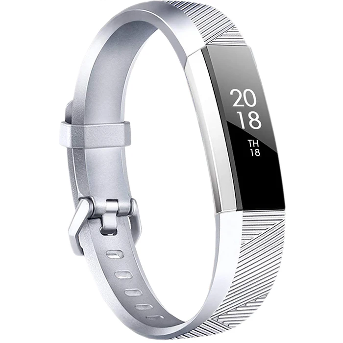 Silver Honecumi Для Fitbit Alta HR banje Шампань/розовое золото/серебро Смарт-часы ремешок для Fitbit Alta HR аксессуар Браслет - Цвет: Silver