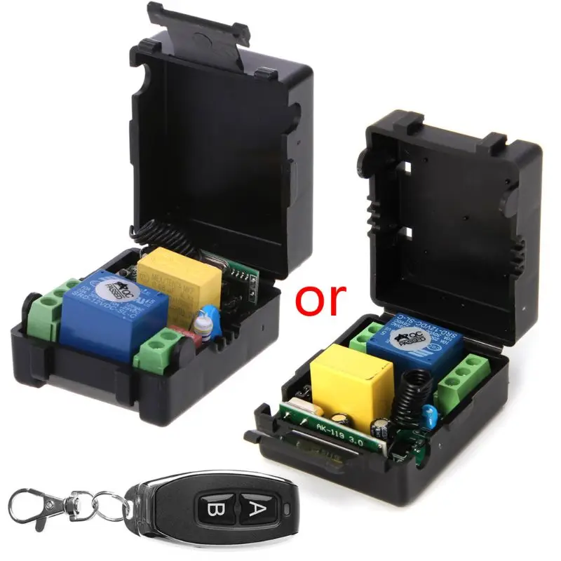 

OOTDTY AC 220V 10A 1CH RF 315MHz Wireless Remote Control Switch Receiver Module + Transmitter Kit For Intelligent Home