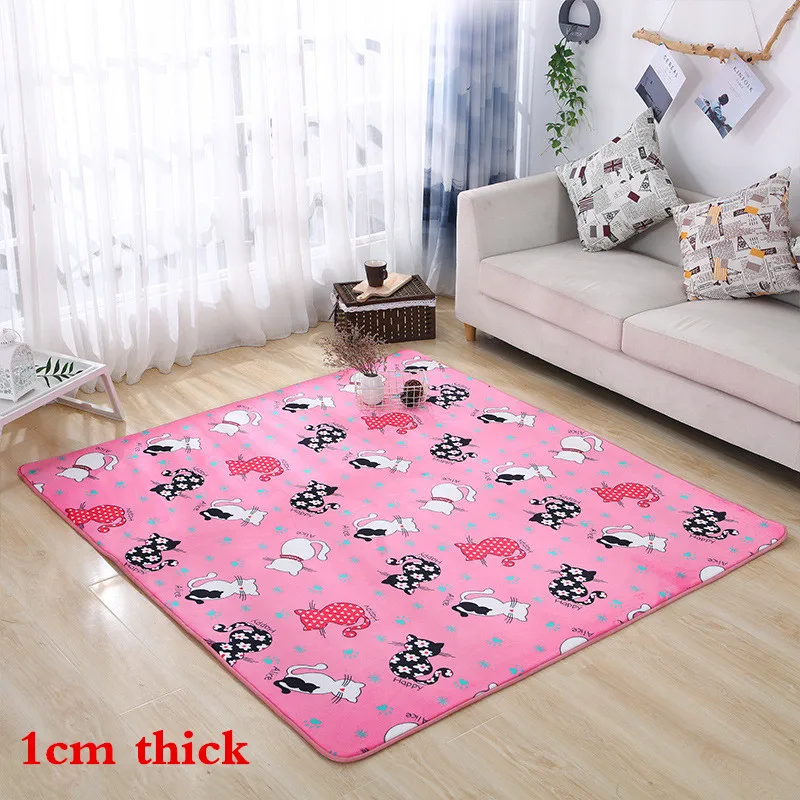 1cm Thicken Домашние, на заказ, детские ковры, для спальни, утолщенные татами, детские коврики для ползания, Детские прикроватные, противоскользящие, мягкие коврики и ковры - Цвет: 1cm Thicken