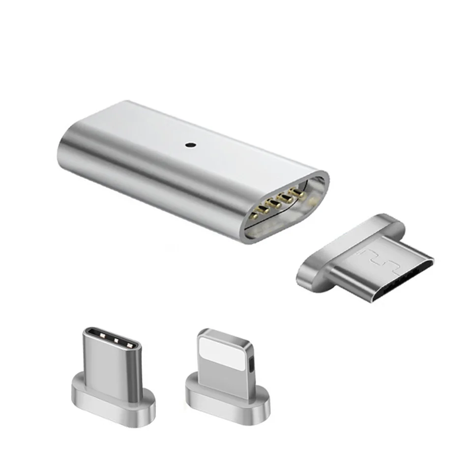 Магнитный адаптер Micro Usb, магнитный разъем для IPhone, Android, Тип C, 3 в 1, кабель для передачи данных, конвертер для Xiaomi, samsung, huawei
