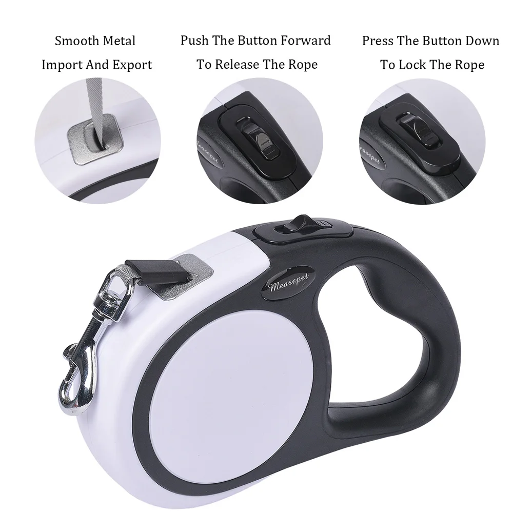 Авто Выдвижной Поводок для собак 16 футов поводок средних и больших 360