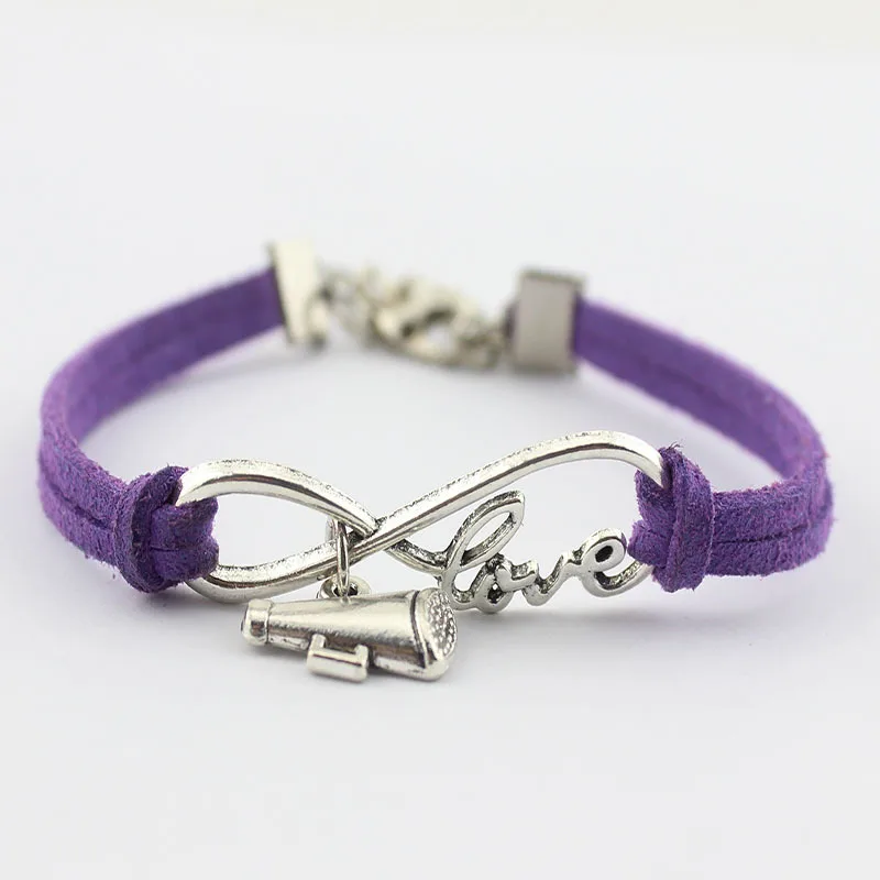 Ручная работа символ бесконечности любовь ура подвеска в виде рога простой стиль