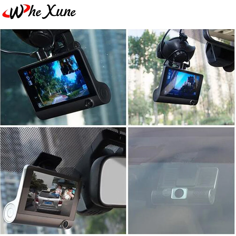 Whexune 2018 Русский Голос 4.0 дюймов 3 в 1 Видеорегистраторы для автомобилей автомобиля