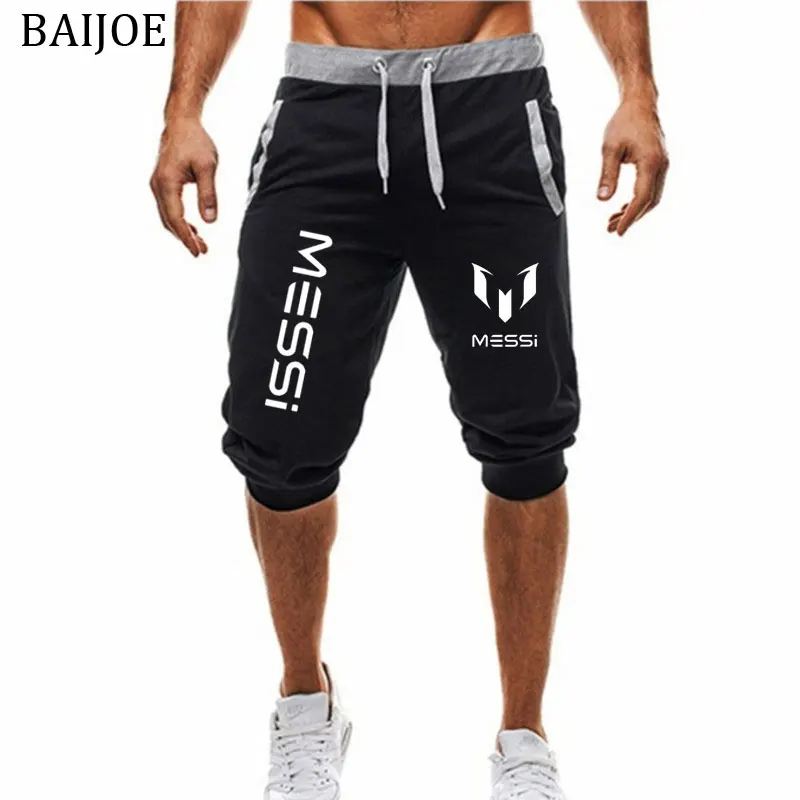 Шорты мужские с принтом Месси спортивные штаны для отдыха и фитнеса дышащие