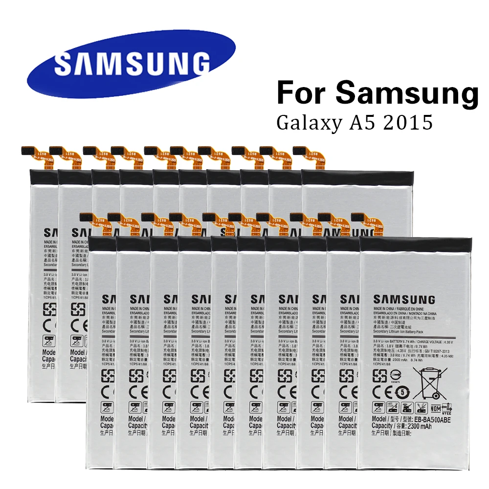Оригинальный аккумулятор для Samsung Galaxy A5 2015 20 шт./лот оригинальный A500 A500F A500K EB BA500ABE