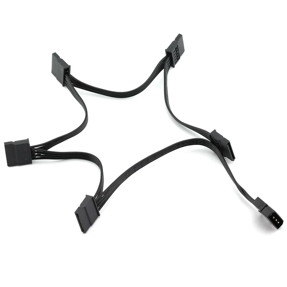 10 шт. IDE 4Pin на 5 SATA 15 Pin силовой сплиттер линия PC Линия преобразования мощности