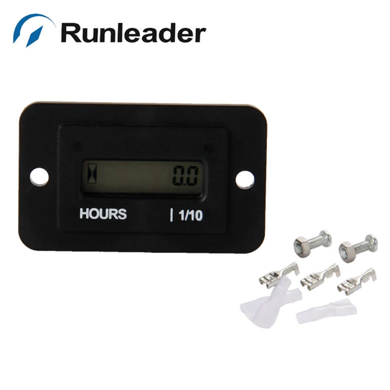 

AC 86-230V LCD Hour Meter for vehicles farm machinery generators kilns pumps traffic cranes lawn mower trimmer cultivator