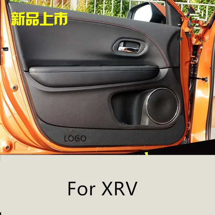 4 шт Высокое качество Защитные Microfire кожаные двери автомобиля анти-Kick Pad для Honda Vezel