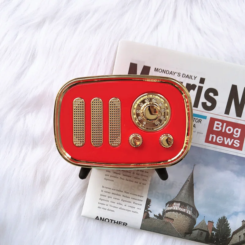 Портативная Bluetooth Колонка в стиле ретро миниатюрный Портативный беспроводной