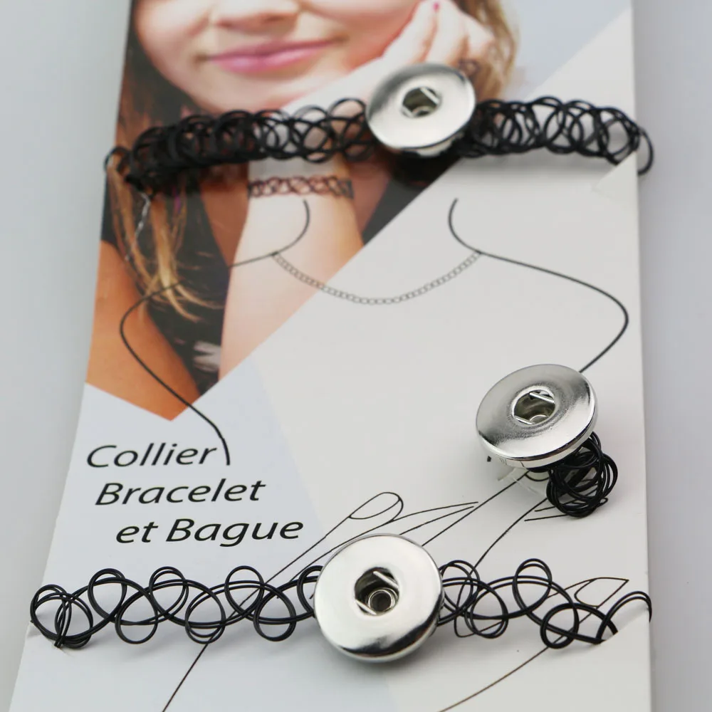 Винтажное женское ожерелье в стиле панк ретро готический эластичный 18 мм