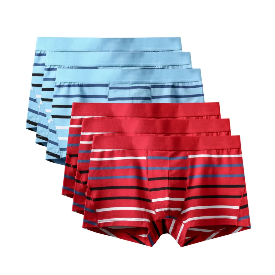 6Pcs A1473 Mix B23 6 шт./лот модные большие Размеры шорты-боксеры для мужчин трусы мужские трусы-боксеры из толстого хлопка мужские шорты Боксеры Нижнее белье скольжения боксер 3XL - Цвет: 6Pcs A1473 Mix B23