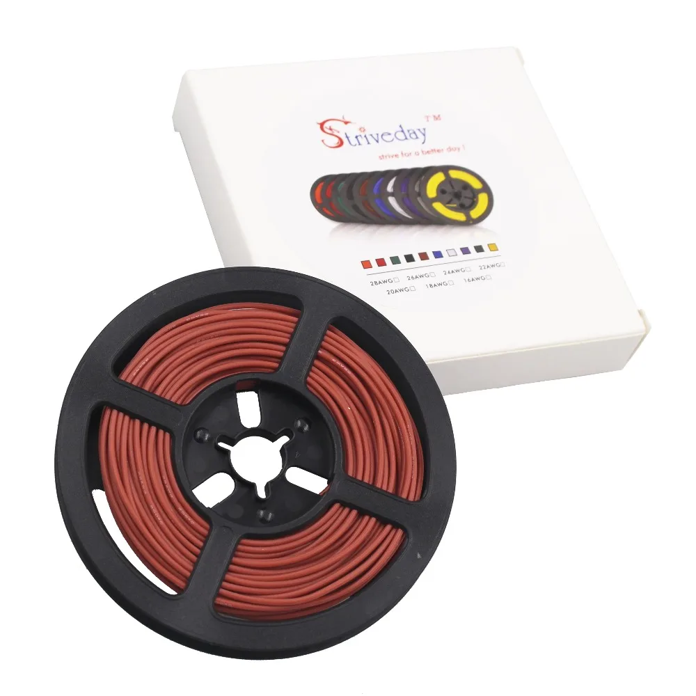 50 м/лот 30 AWG гибкий силиконовый провод RC кабель 11/0.08TS наружный диаметр 1 2 мм
