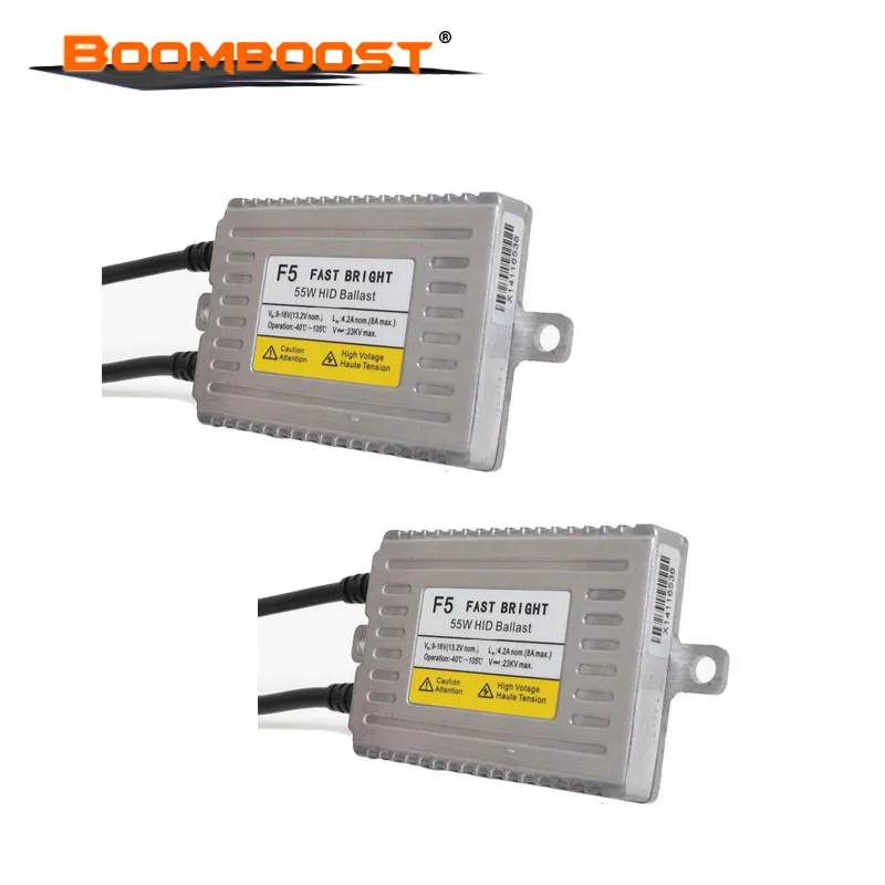 

Polarlander 2pcs 100% New Quick Start Digital Slim Ballast for Xenon HID Lamps 55W 12V AC Bright